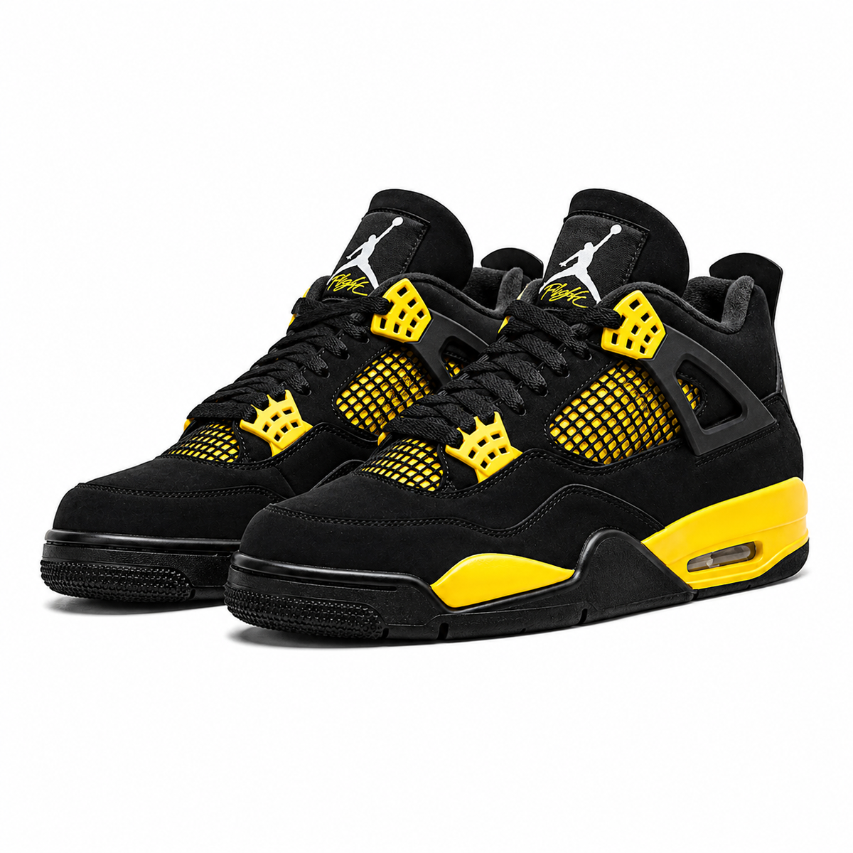 Air Jordan 4 Thunder Yellow & Black Classic