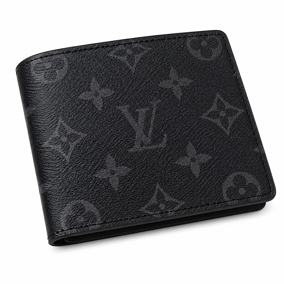LV Geometric Diamond Quilted Wallet - Onyx Black