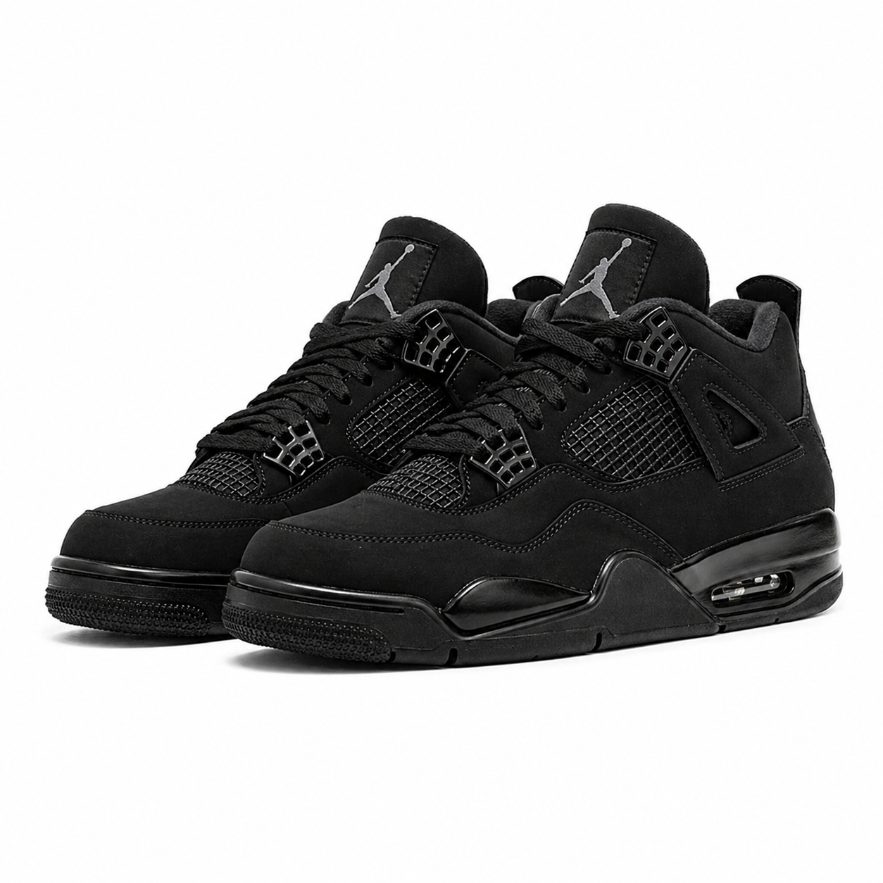 Air Jordan 4 Black Suede Luxury Edition