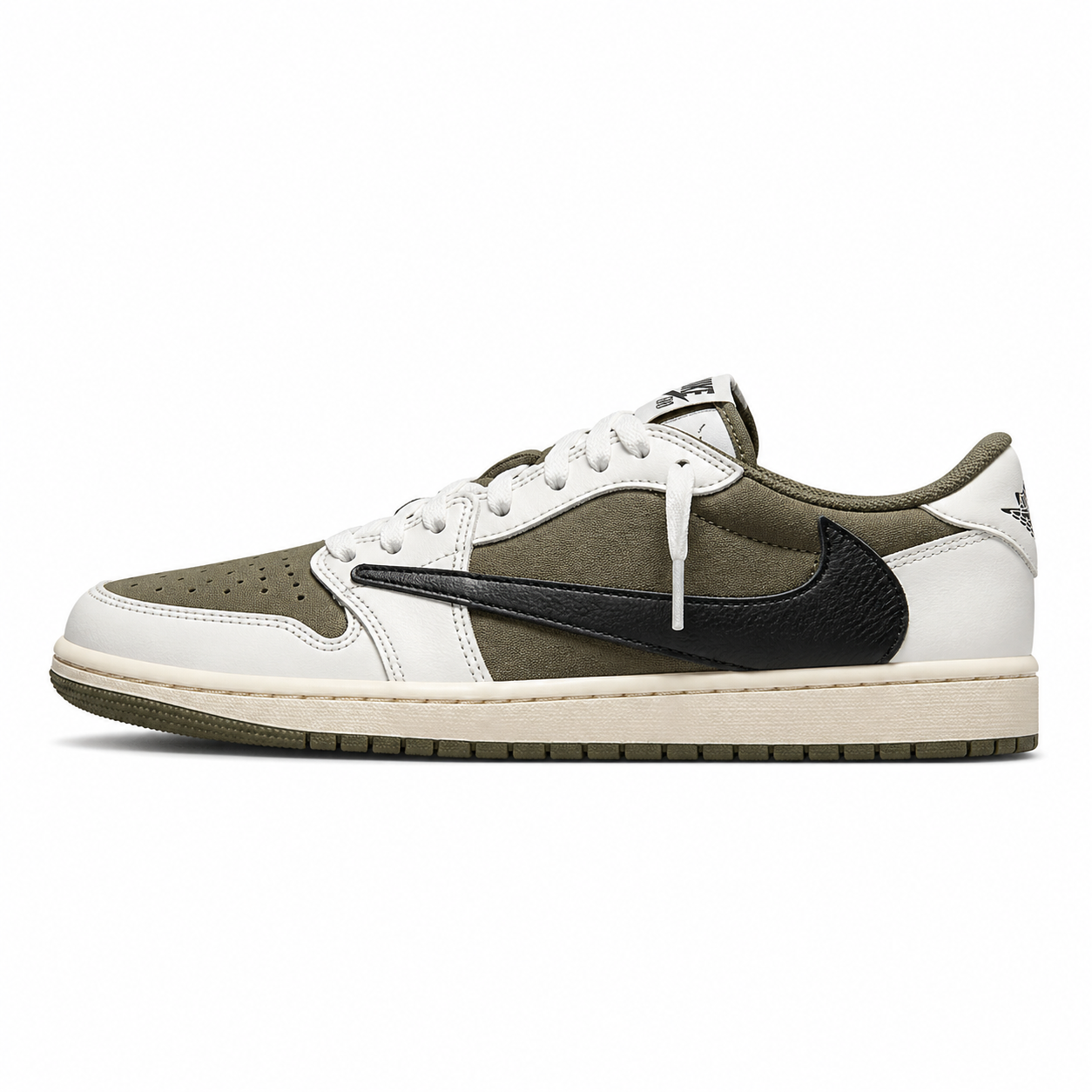Nike Jordan 1 Low x Travis Scott - Olive & White