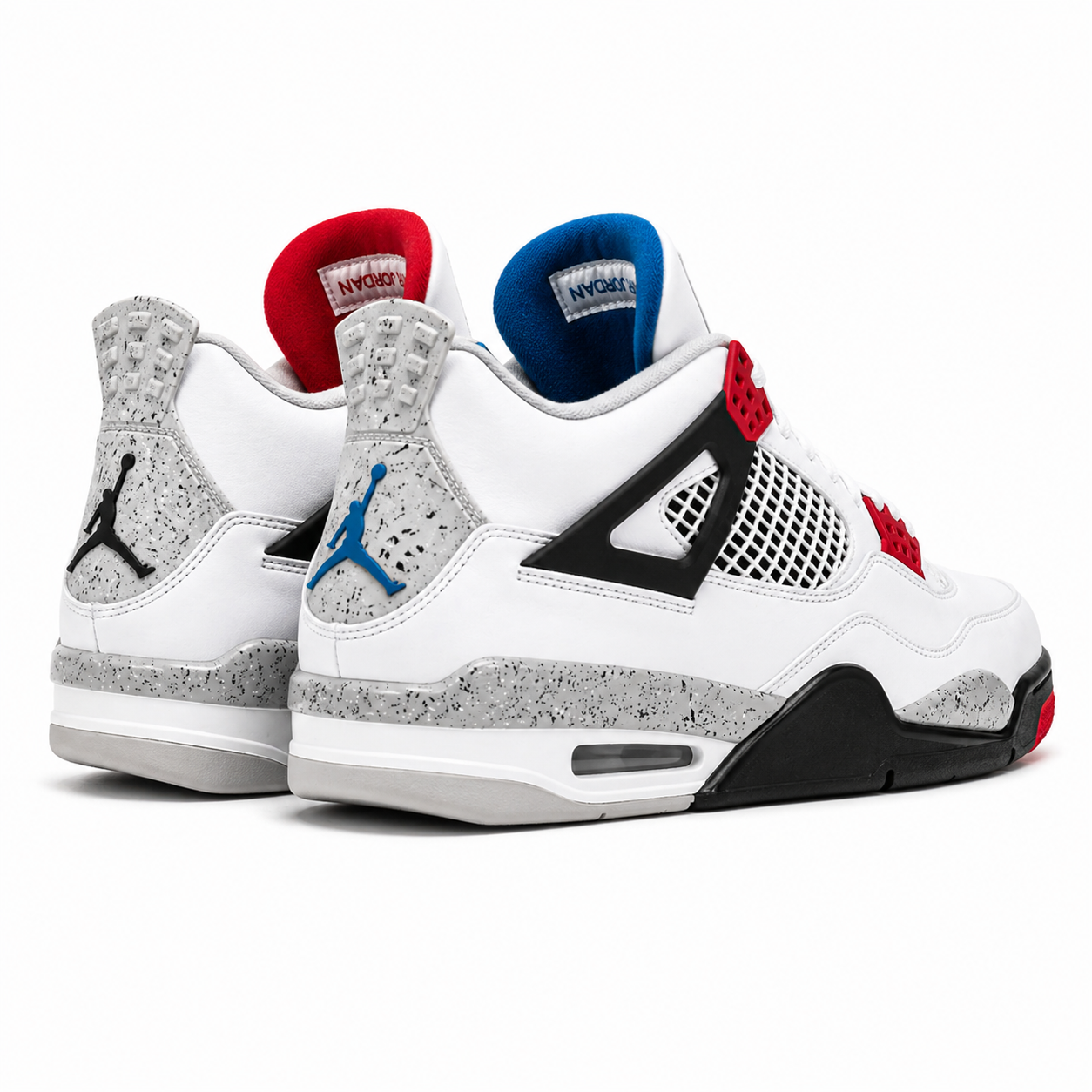 Air Jordan 4 White Oreo Tech Grey Sneakers