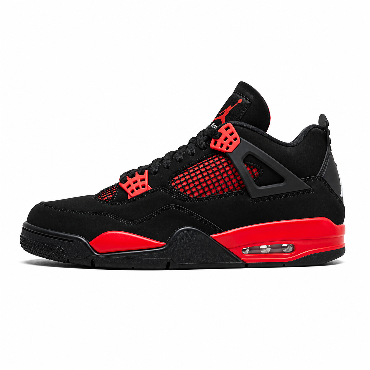 Air Jordan 4 Red Thunder Black & Crimson Sneakers