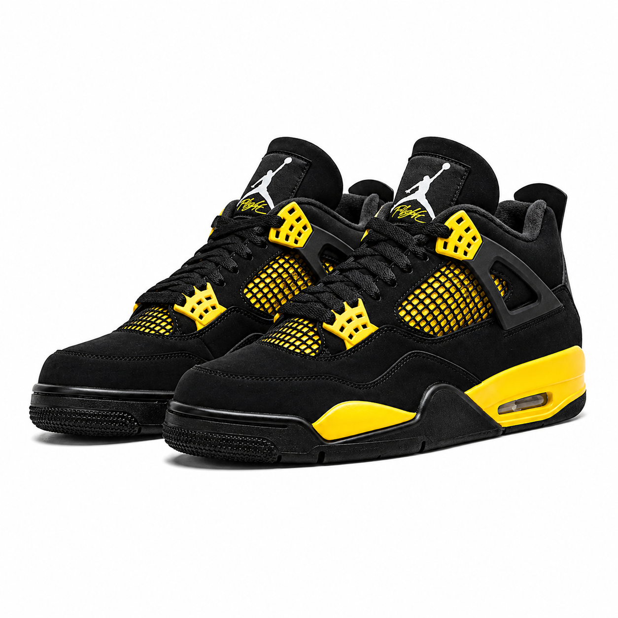 Air Jordan 4 Thunder Yellow & Black Classic