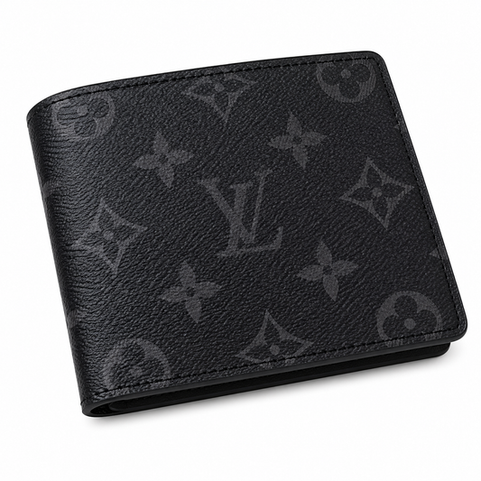 LV Geometric Diamond Quilted Wallet - Onyx Black