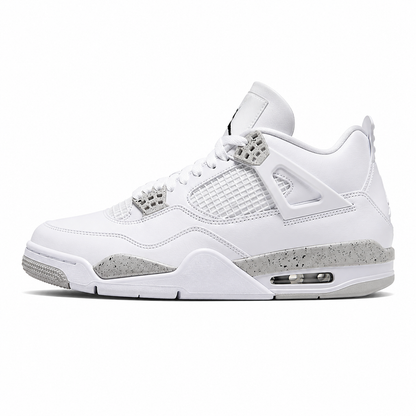 Air Jordan 4 Pure Money All-White Sneakers