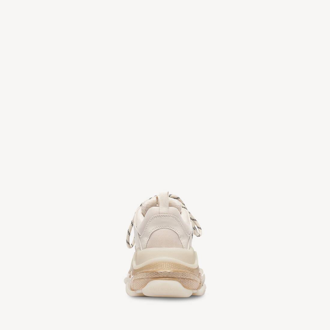 Men's Triple S Clear Sole Sneaker in White