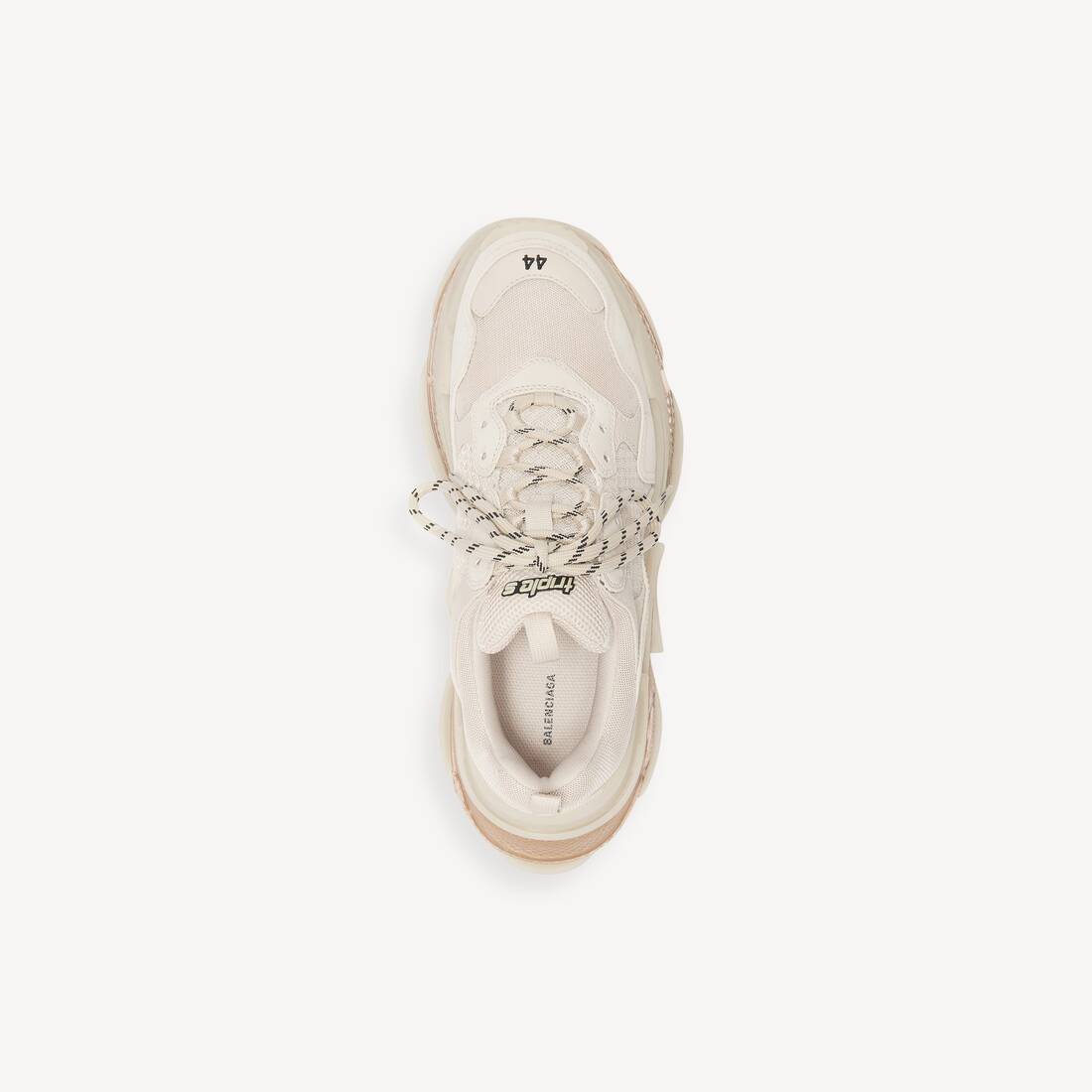 Men's Triple S Clear Sole Sneaker in White