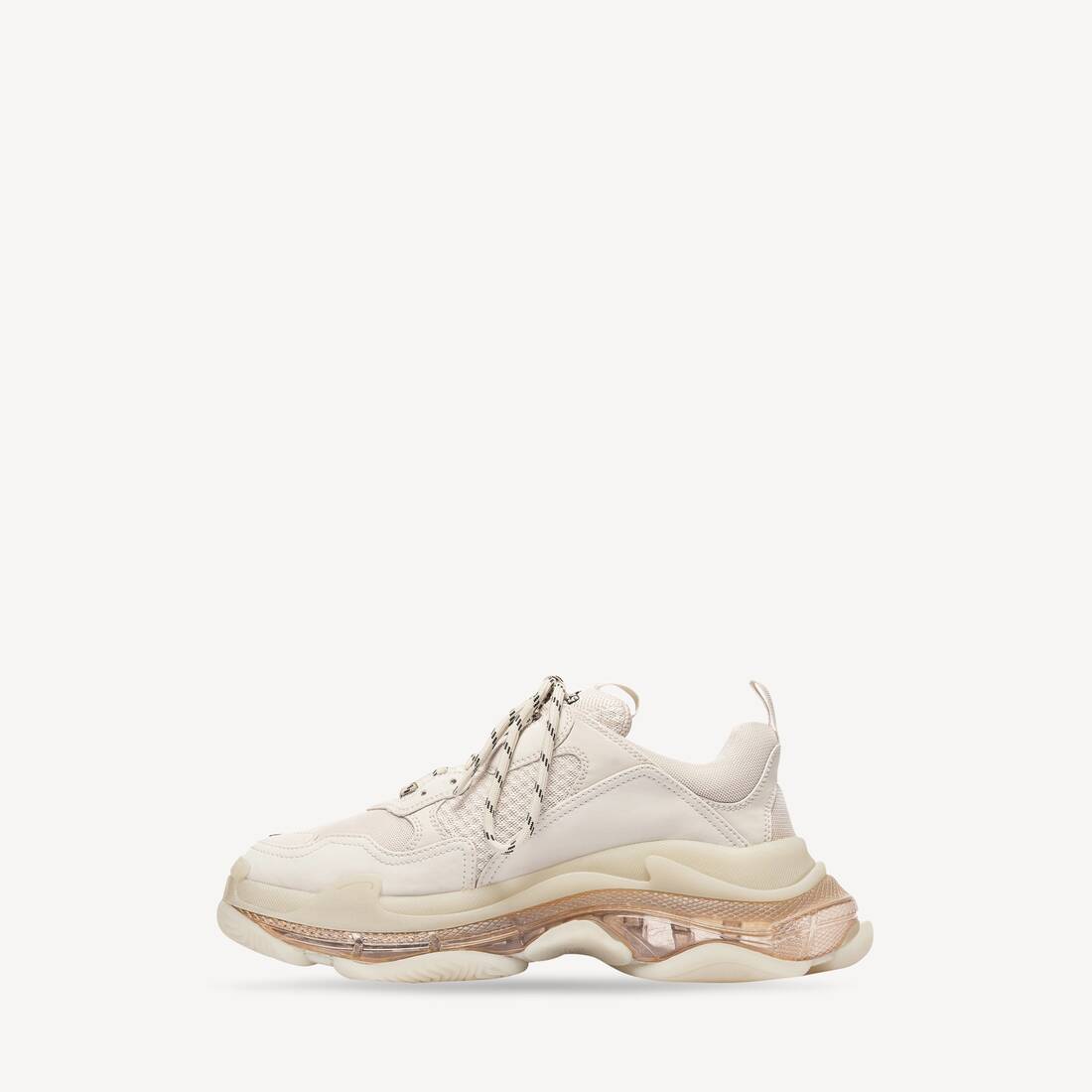 Men's Triple S Clear Sole Sneaker in White