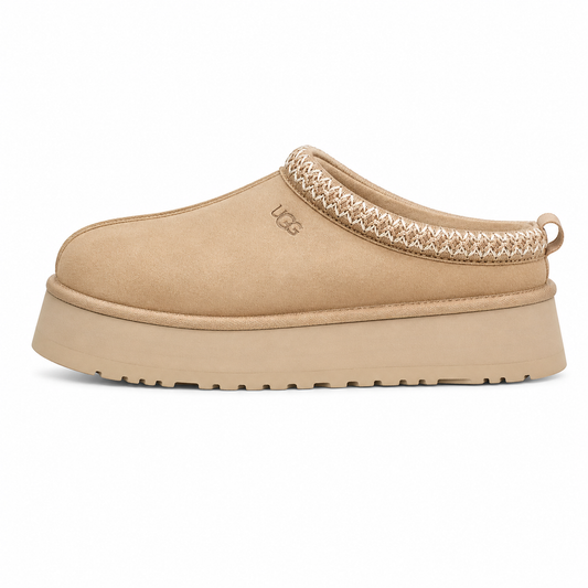 UGG Scuffette Luxe Platform Mules - Natural