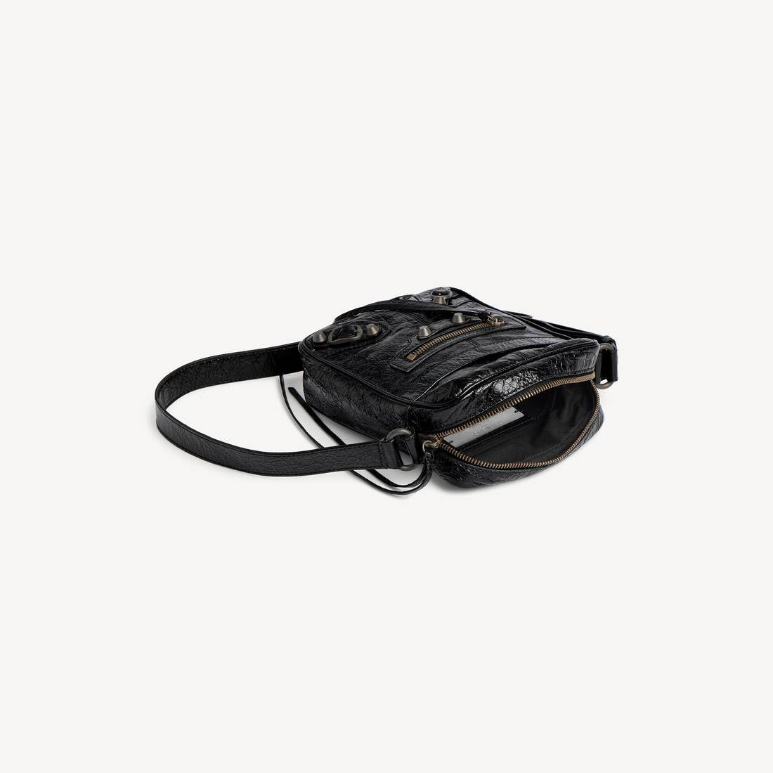 Men's Le City Vertical Crossbody Bag in Black