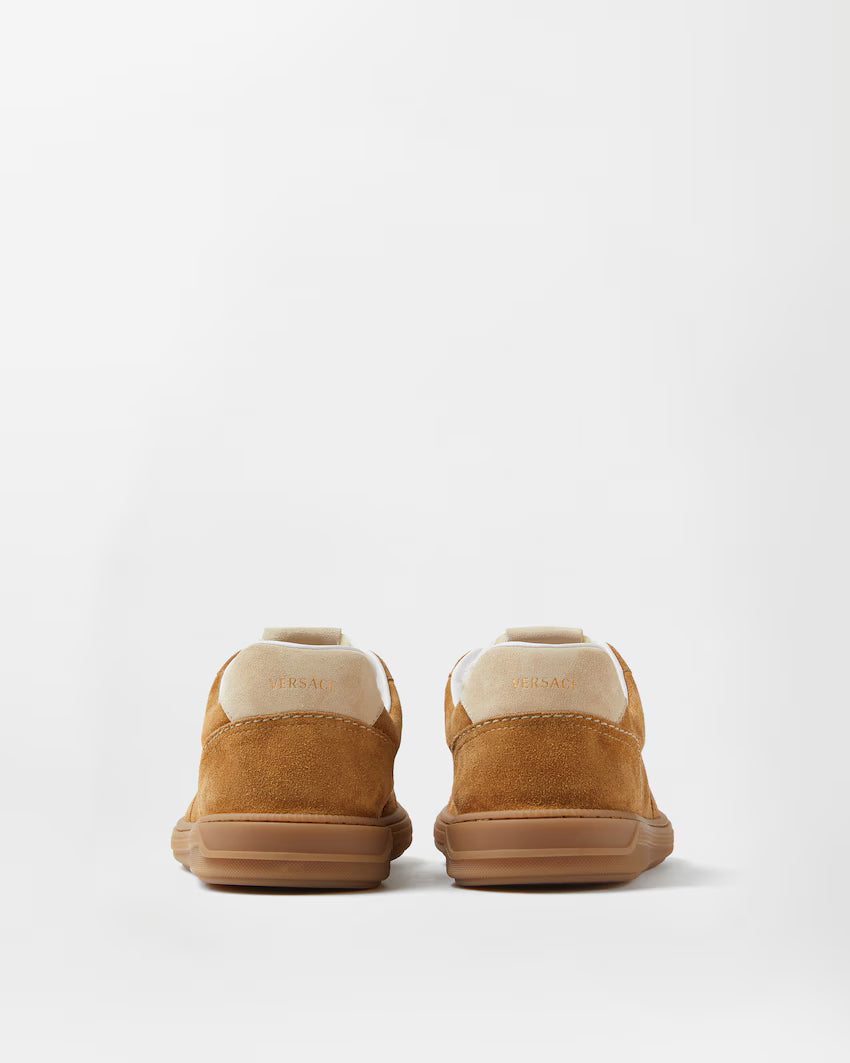 Greca Court Suede Sneakers