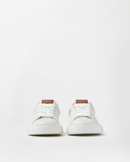 Greca Leather Sneakers