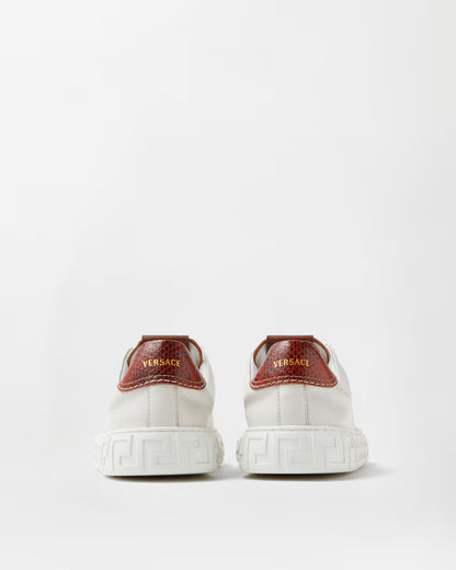 Greca Leather Sneakers