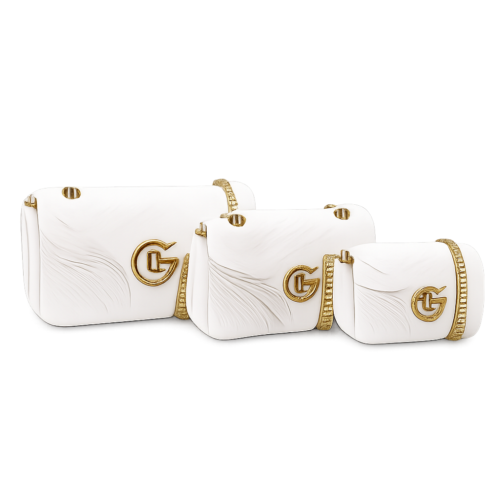 Gucci GG Marmont Classic White Matelassé Bag with Gold Hardware