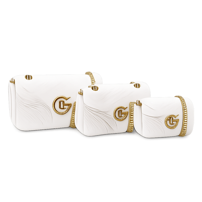 Gucci GG Marmont Classic White Matelassé Bag with Gold Hardware
