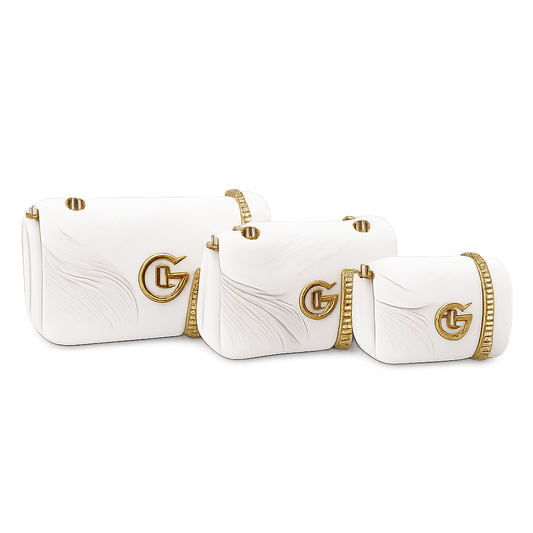 Gucci GG Marmont Classic White Matelassé Bag with Gold Hardware