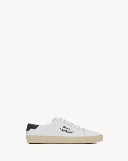 court classic sl/06 embroidered sneakers in leather