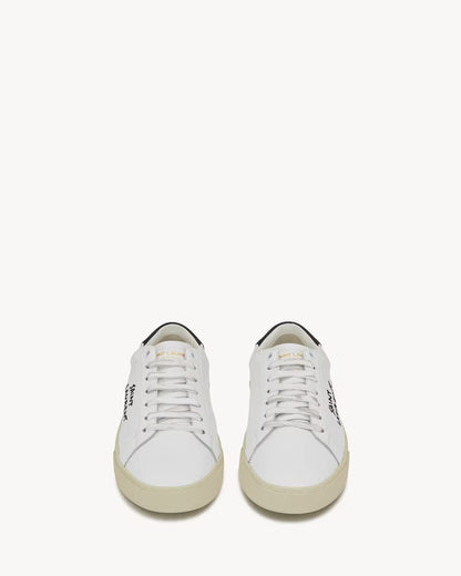 court classic sl/06 embroidered sneakers in leather