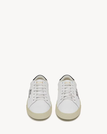 court classic sl/06 embroidered sneakers in leather